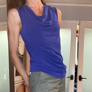 Royal Blue cowl neck tank